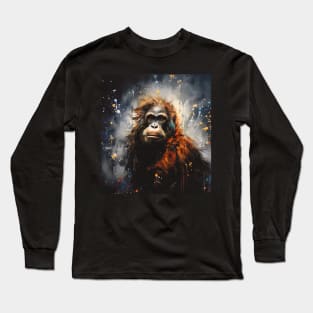 Great Ape Painting Long Sleeve T-Shirt